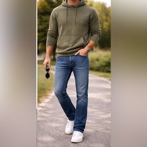 Hollister Slim Straight Epic Flex Jeans Mens 31x32 Blue Denim Medium Wash